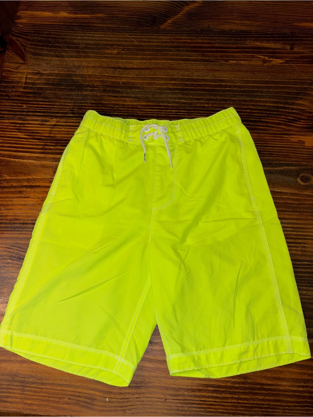 GAP Kids Surf Neon Yellow Swim Trunks Boys XXL 14-16 Lined Beach Board Shorts